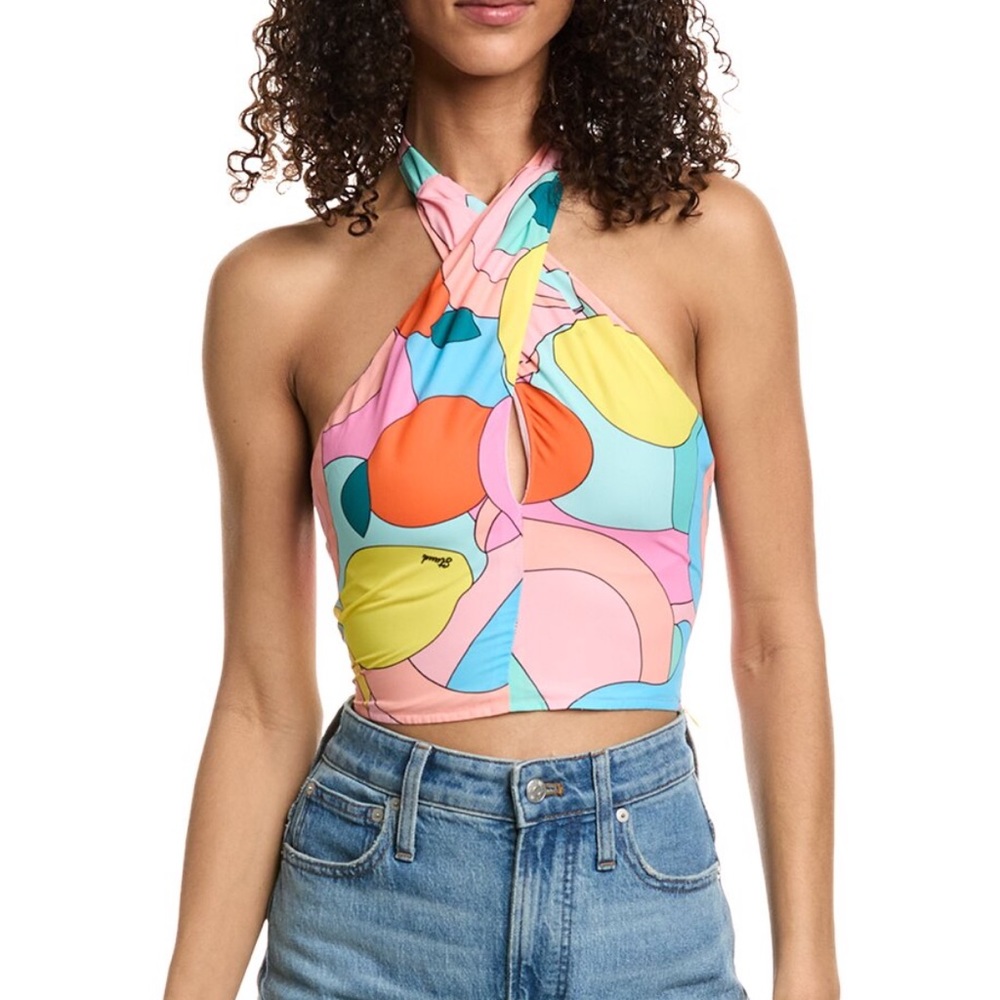 Staud Citrus Kai Top multicolor halter top